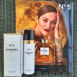 NEW Chanel N°5 Set of 2: Bath Gel (RARE) & Deodorant!